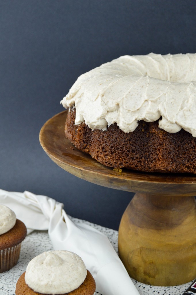Gingerbread Bundt Cake with Cinnamon Cream Cheese Frosting | www.revamperate.com