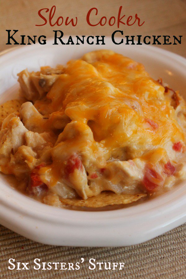 Slow Cooker King Ranch Chicken