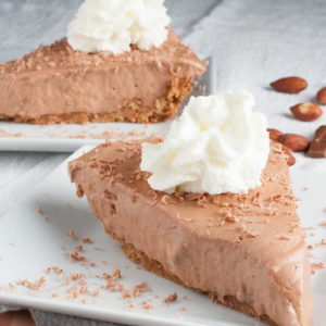 Chocolate Almond Hershey Bar Pie