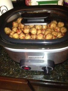 Meatballs Cooking