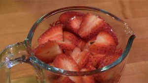 Cut Up Strawberries