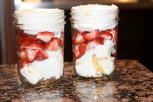 Mason Jar Strawberry Shortcake