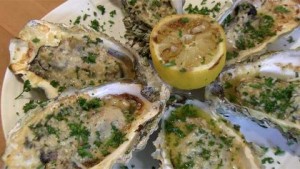 Grilled Oysters on the Half Shell