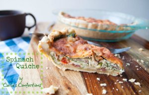 Spinach Quiche with Bacon