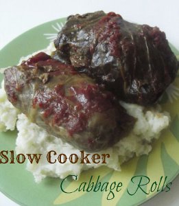 All-Day Slow Cooker Cabbage Rolls