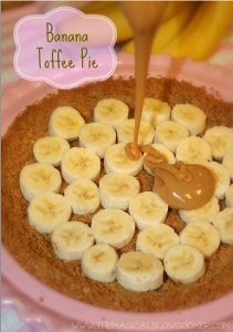 Slow Cooker Banana Toffee Pie