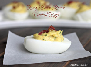 Bacon Ranch Deviled Eggs
