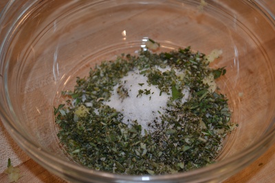 Herbs in Bowl
