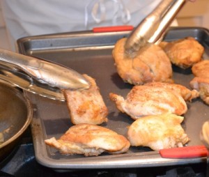 Chicken to pan