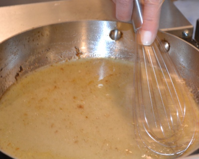 Stirring butter