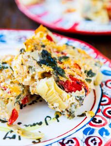 Spinach-Artichoke-and-Red-Pepper-Cheesy-Squares
