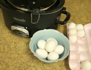 Slow Cooker Hard Boiled Eggs 1