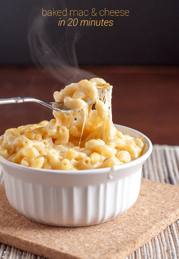 20 Minute Baked Mac and Cheese