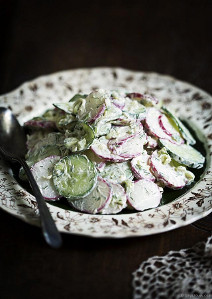 Russian Cucumber & Radish Salad