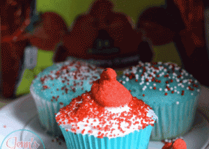 Red White & Blue Velvet Cupcakes