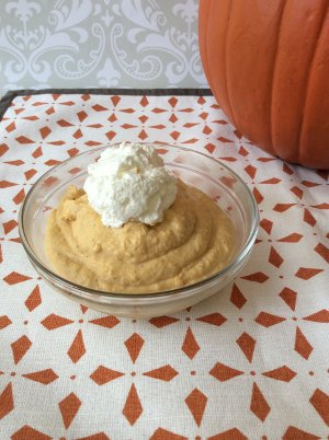 Pumpkin Mousse with Whipped Cream