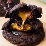 Salted Caramel Dark Chocolate Cookies
