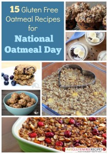 15 Gluten Free Oatmeal Recipes for National Oatmeal Day