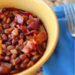 Slow Cooker Bacon Baked Beans