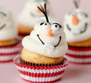 Frozen Fever Olaf Cupcakes