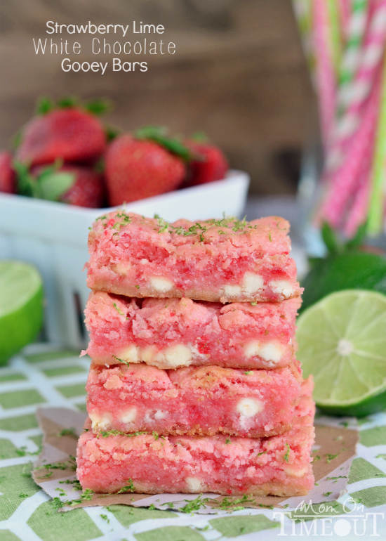 Strawberry Lime Gooey Bars from Mom On Timeout