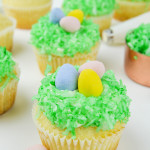 Coconut Easter Egg Hunt Cupcakes