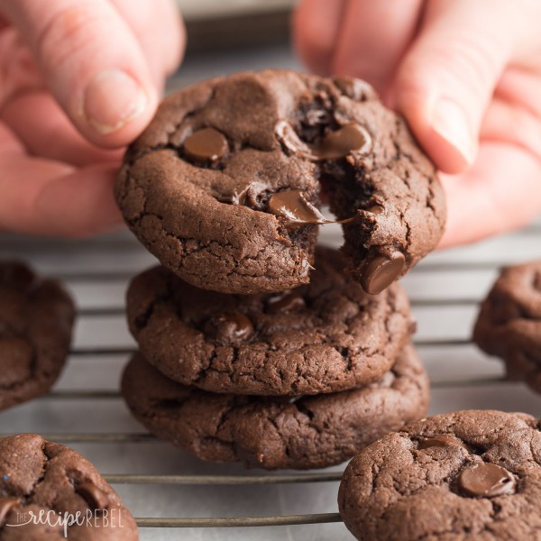 Mom's 4-Ingredient Double Chocolate Cookies