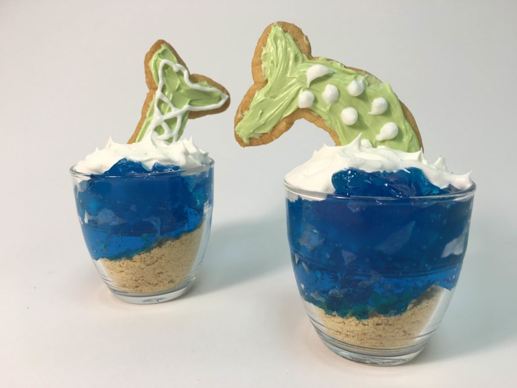 Mermaid JELL-O Dessert