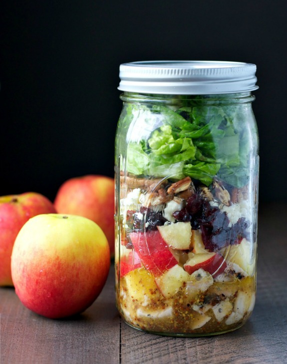 Apple Harvest Mason Jar Salads