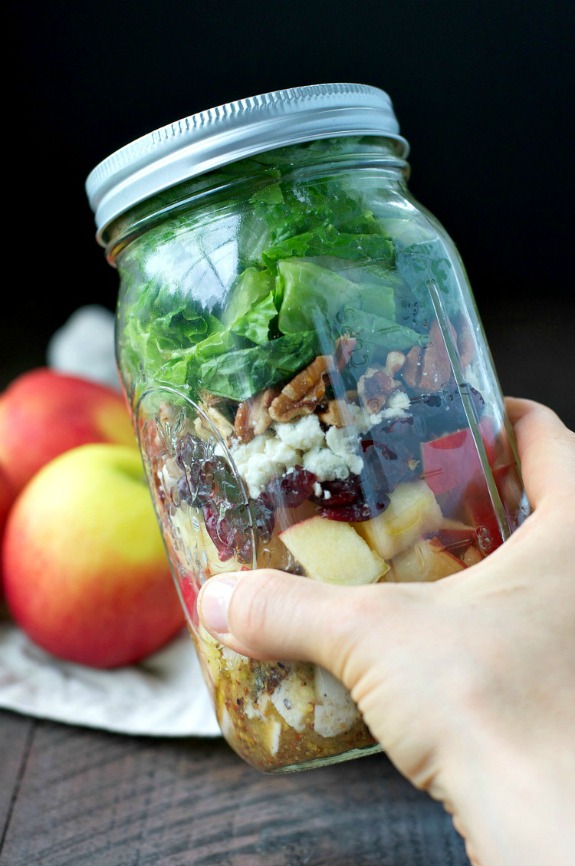 Apple Harvest Mason Jar Salads