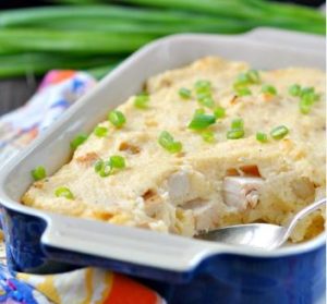 Skinny Chicken and Grits Casserole