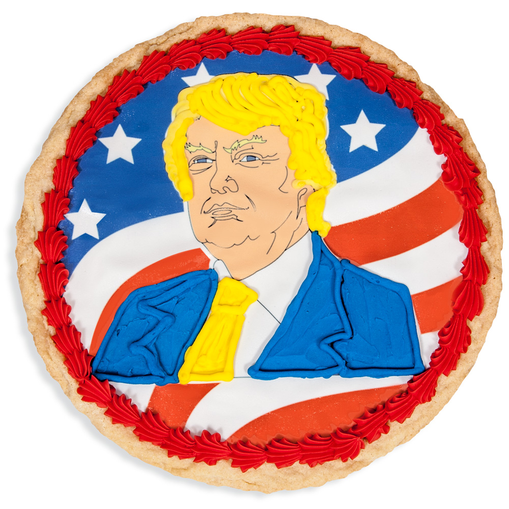Presidential candidate Donald Trump, as a cookie cake
