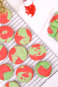 Marbled Sugar Cookies for Christmas